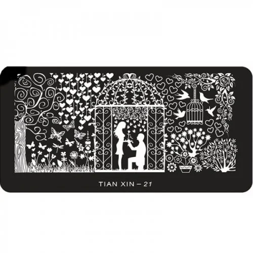 Stamping Schablone A01